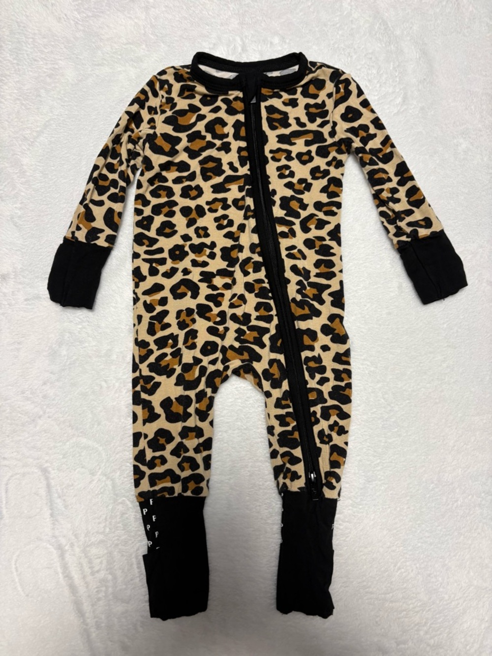 Posh Peanut Lana Leopard Zippy 0-3 Months Bamboo Sleeper VGUC